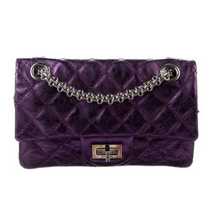 Purple classic Chanel Bag